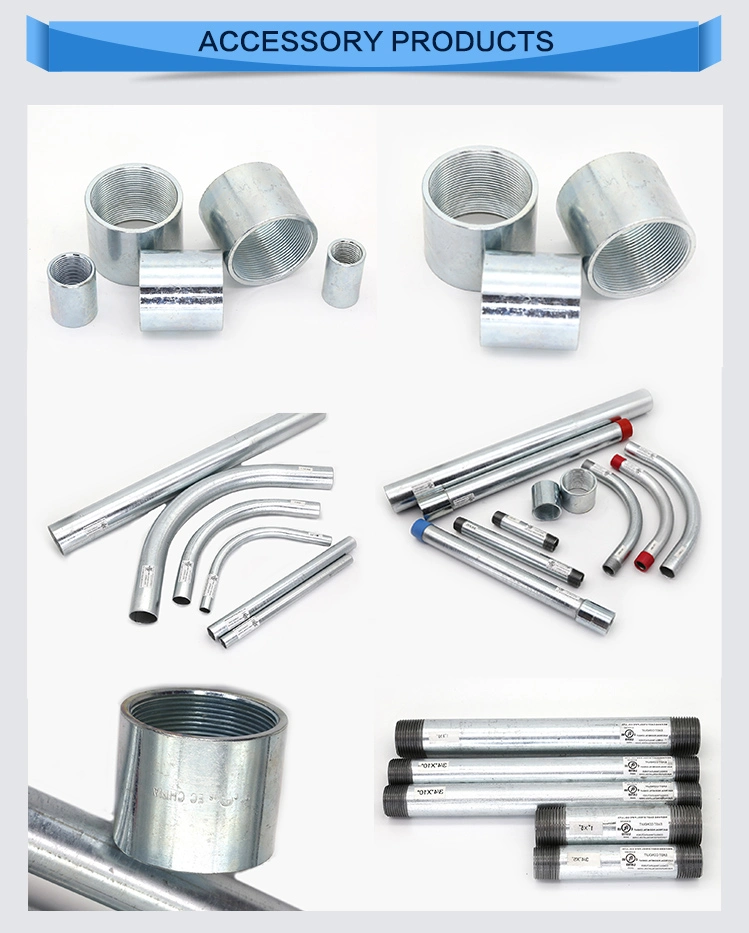 Rigid Conduit Nipple Steel Pipe Fittings UL6 Standard ANSI C80.1