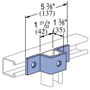 3 Hole U Shape Fitting for Strut Channel