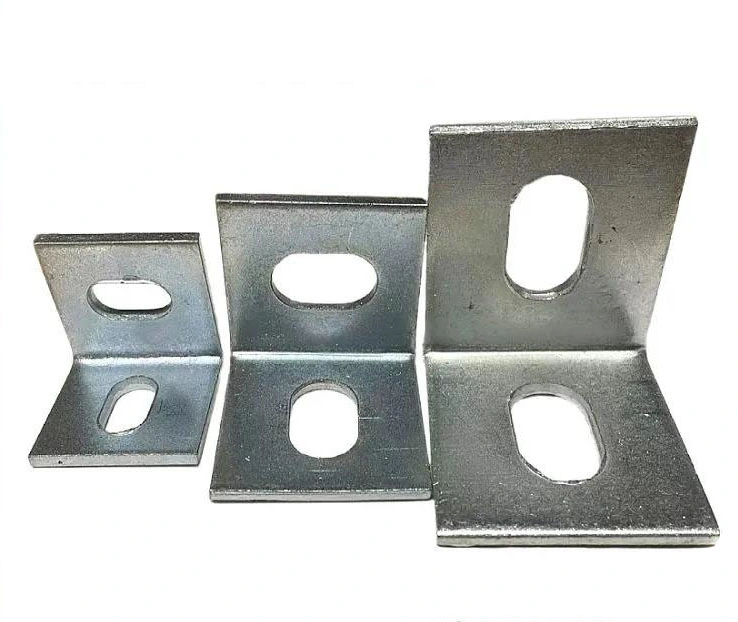 Carbon Steel 3 Hole Corner Angle Plate 90 Fitting for Strut Channel