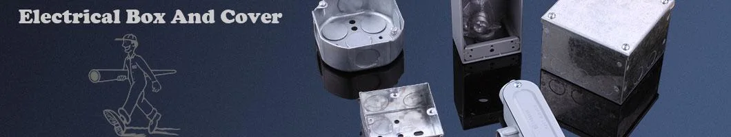 4X2" Electrical Conduit Galvanized Steel Rectangular Box Cover