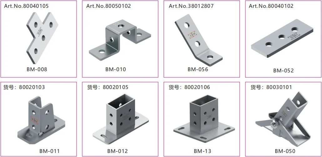 Electric Galvanized HDG Fittings Connecting Plate Fitting for Strut Channel