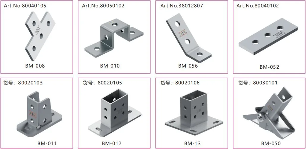 Stainless Steel Electric Galvanized Strut Fittings Channel Connector Fitting with High Quality