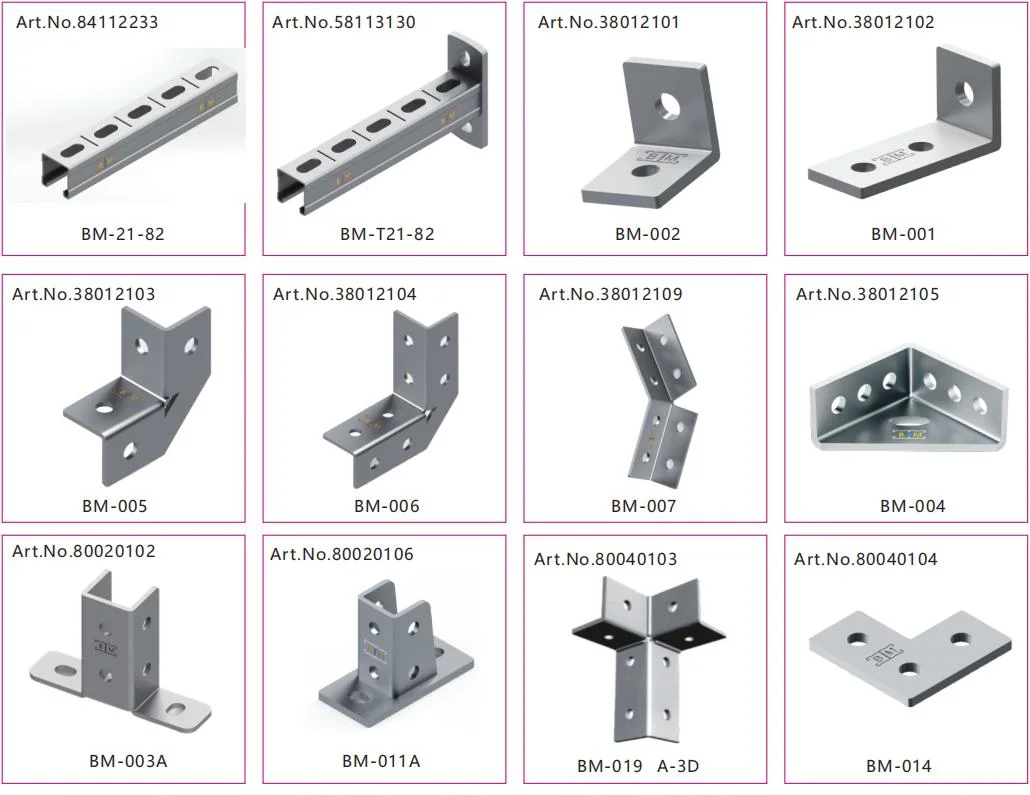 Stainless Steel Strut Channel Fittings